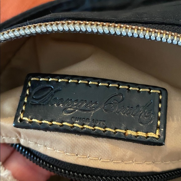 Dooney & Bourke Nylon Double Handles Zipper Tote Shoulder Bag Black - Picture 7 of 11